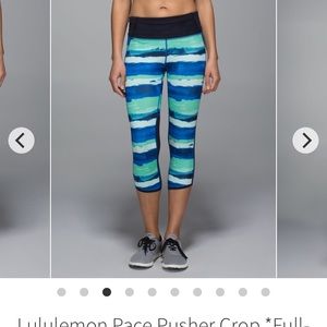 Lululemon Pace Pusher Crop, Full on Luxtreme